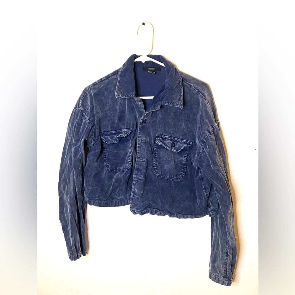 Forever21 crop corduroy jacket
